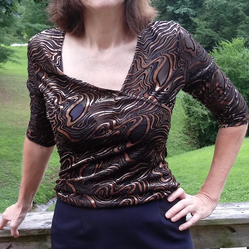 Leopard print top